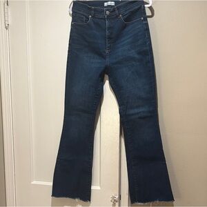 LOFT Dark Blue Flare Jeans